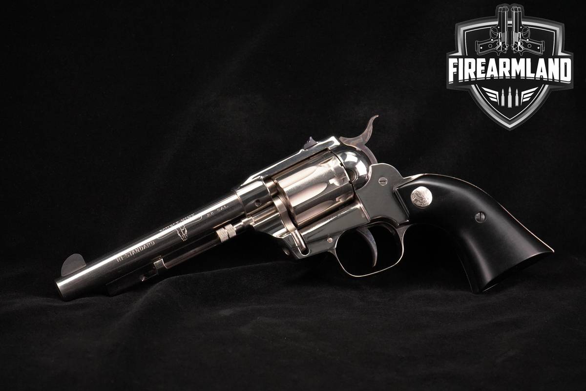 1959-1965 High Standard Double-Nine W-100 Deluxe Nickel 22LR 5.5 DA/SA