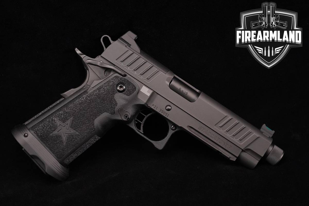 Staccato (STI) P 9mm 5" Black DLC Staccato P 1911-2011 +3 MAGS & ORIG CASE