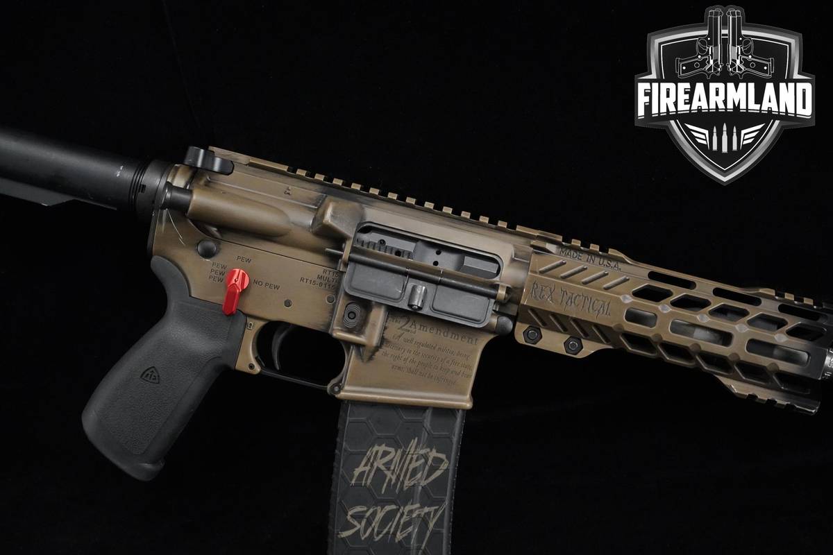 Rex Tactical RT-15 RT15 223 Wylde AR Pistol 8" Battle-Worn Bronze +3 MAGS