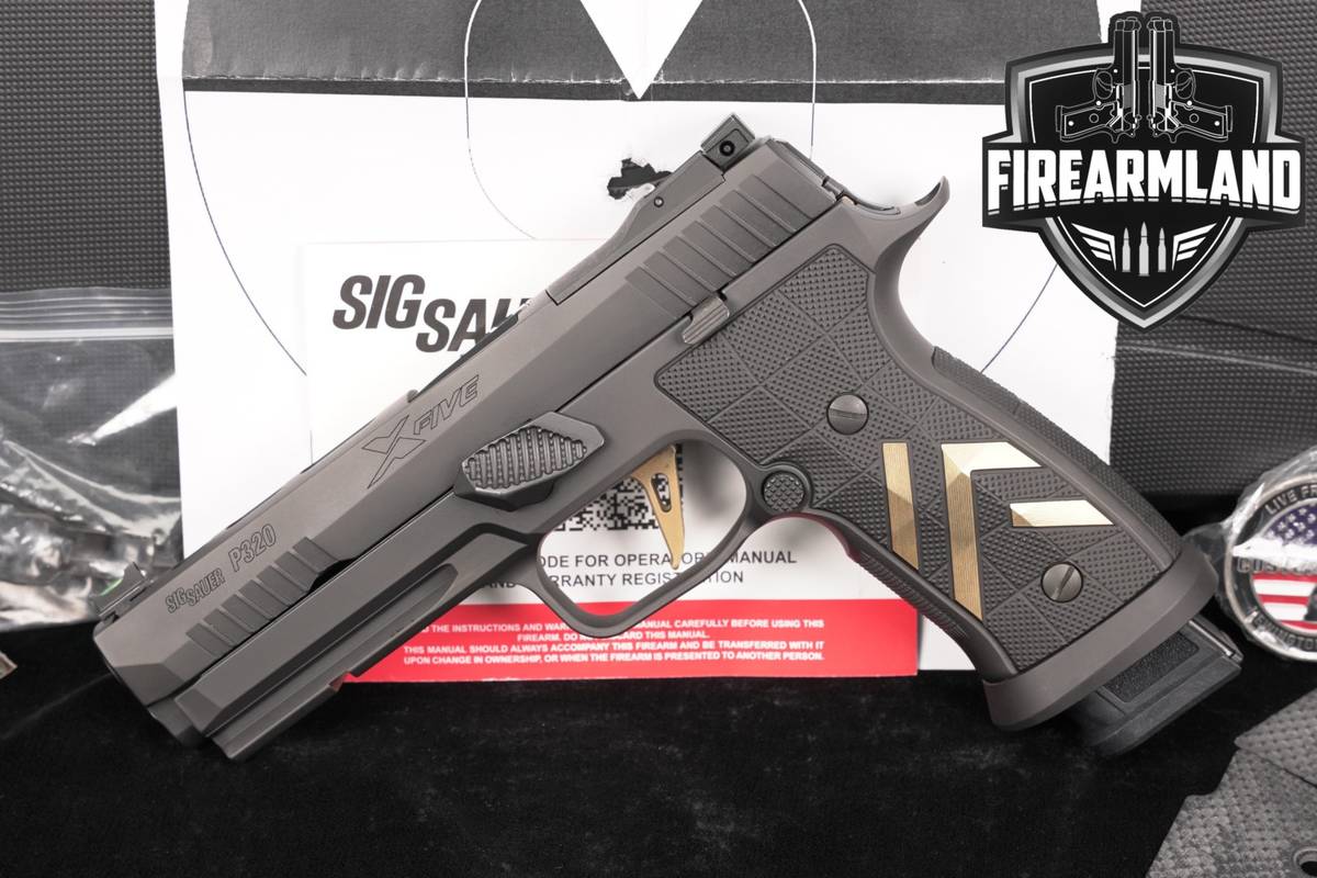 Sig Sauer P320-XFIVE SXG, Custom Works 9mm Stainless P 320 +ORIG CASE