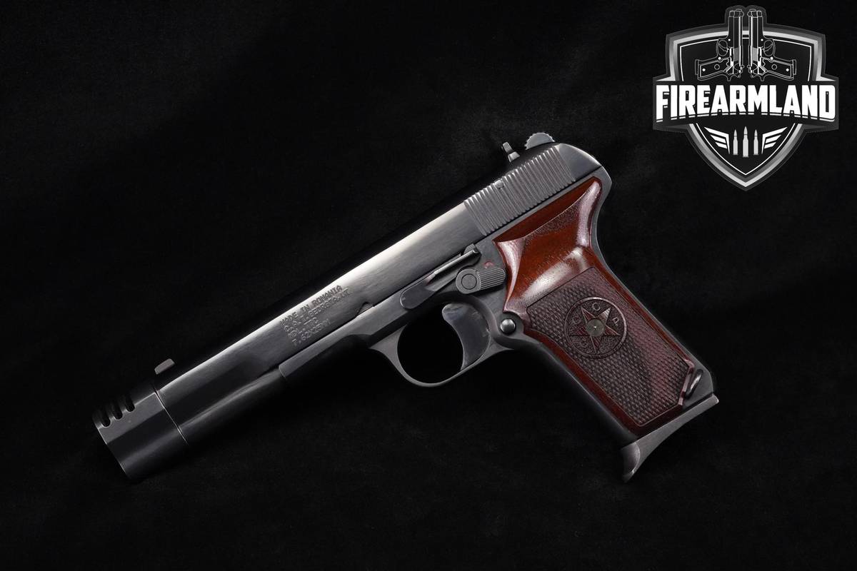 1952 Cugir Model TTC 7.62X25mm Tokarev 4.6" Blued Compensated