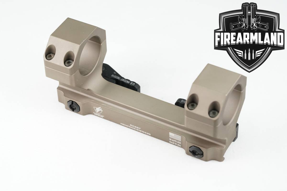 American Defense MFG. Delta Scope Mount FDE 30MM QD Auto Lock