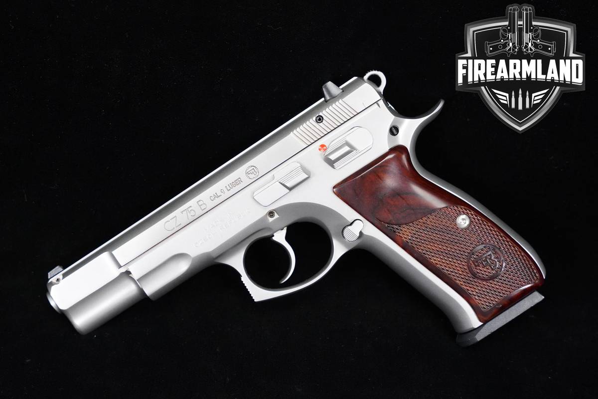 RARE CZ 75 B 9mm 4.6" Satin Nickel CZ75B 75B +2 MAGS & ORIG CASE