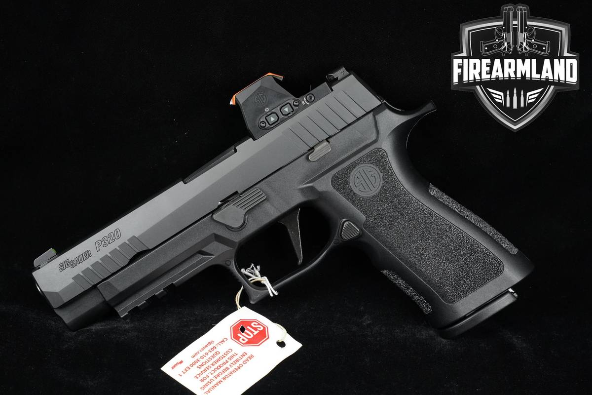 LIKE-NEW Sig Sauer P320 XSeries FULL 9mm 4.7" +3 MAGS, ORIG CASE & ROMEO-X