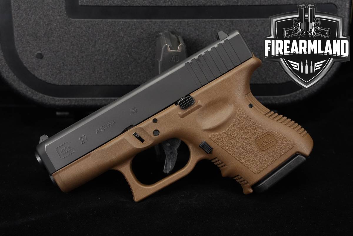 Glock 27 Gen3 G27 Gen 3 40 S&W Two-Tone Black & FDE +2 MAGS & ORIG CASE