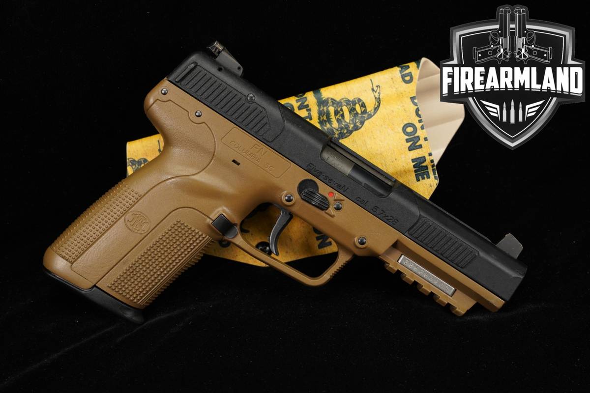 FN Five-seveN Mk2 5.7x28 4.8" Two-Tone Black & FDE Mark 2 +HOLSTER