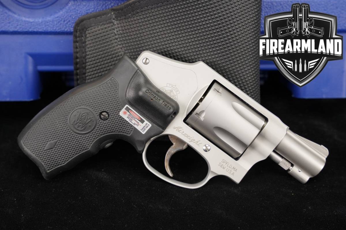 Smith & Wesson Model 642-2 Airweight S&W CT Lasergrips 1.875" +ORIG CASE