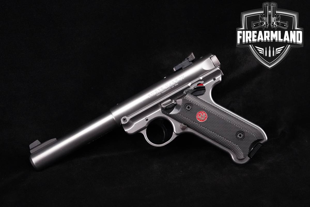 TARGET PRACTICE! Ruger Mark IV Target 22LR 5.5" Satin Stainless Mark 4