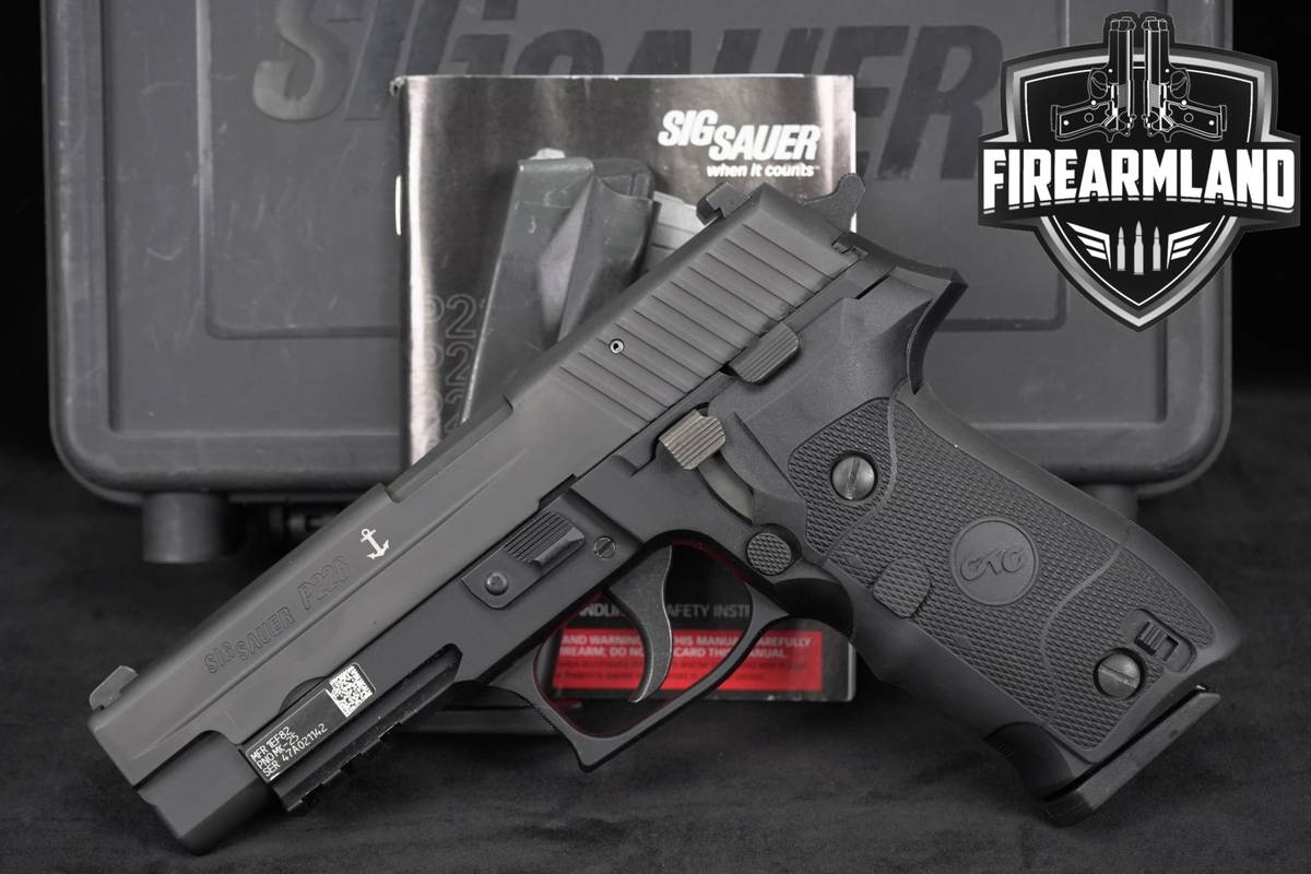 Sig Sauer P226 MK25 9mm 4.4" P 226 +2 MAGS, ORIG CASE, CRIMSON TRACE GRIP