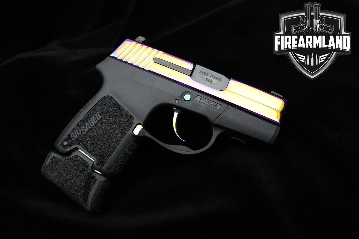 Sig Sauer P290RS 9mm 2.9" Rainbow Titanium P290RS Sig 2MAGS Sauer & HOLSTER