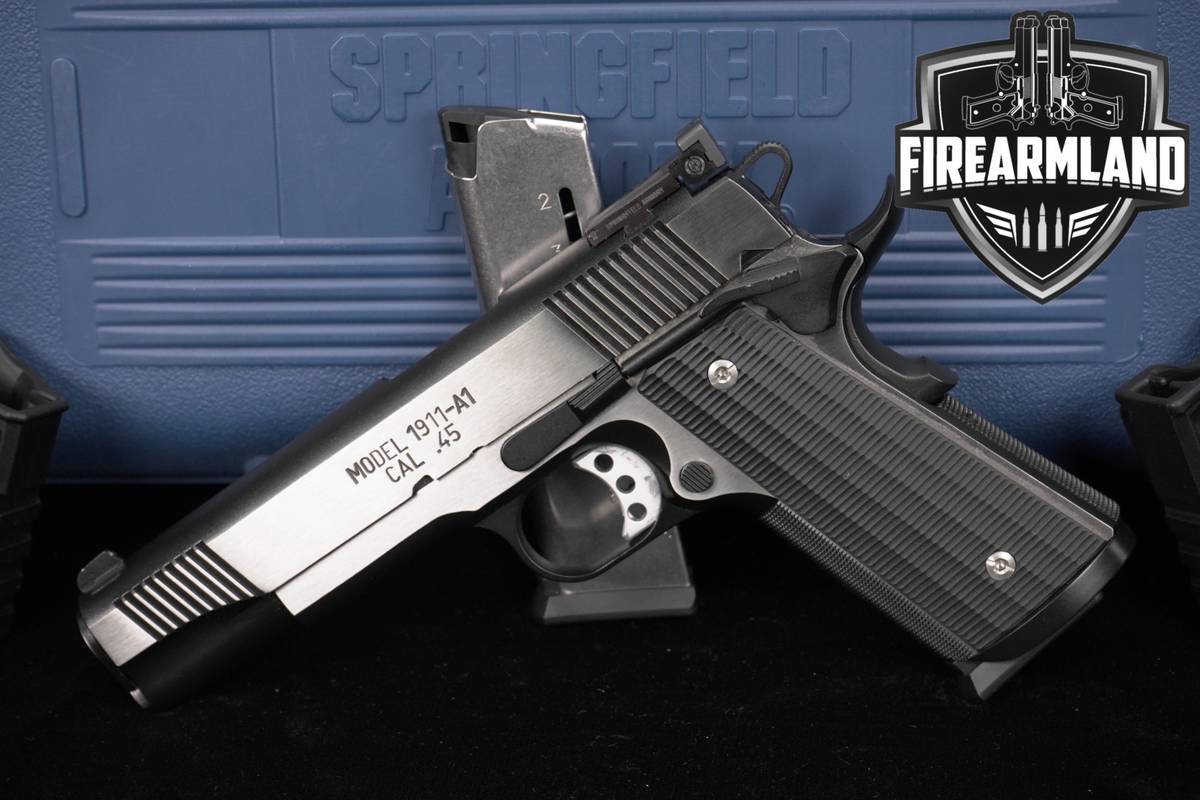 Springfield Armory Model 1911-A1 Loaded Target, Black Stainless 5" +HOLSTER