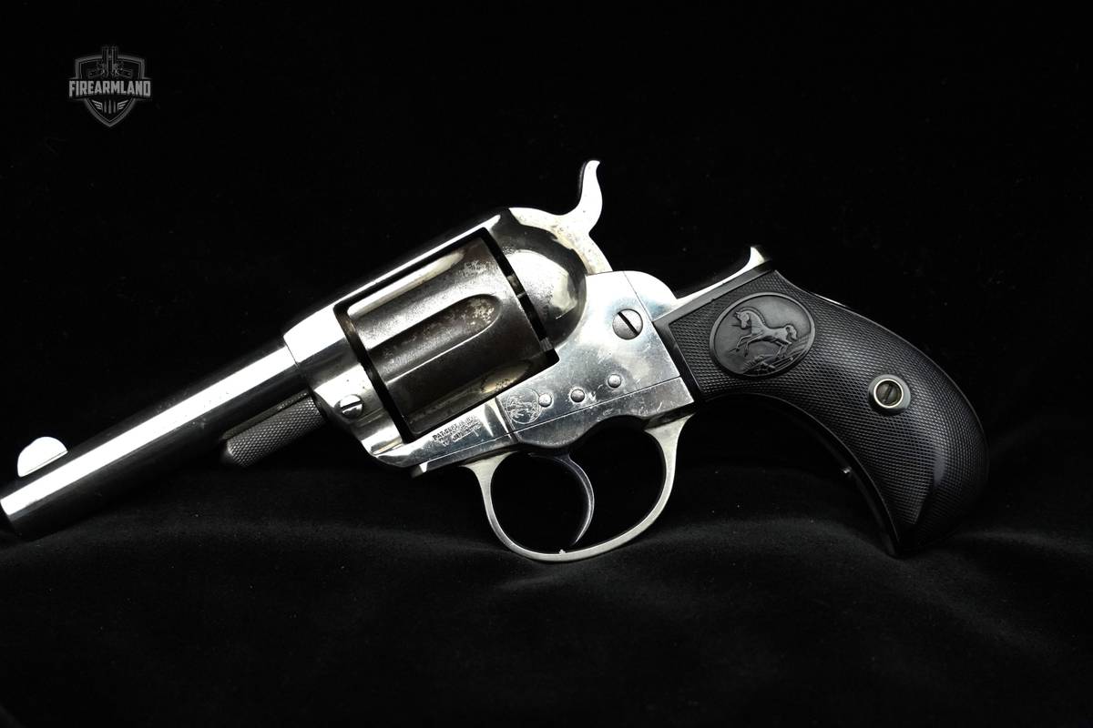 RARE Nickel Colt Model 1877 Lightning 38 Revolver Collectible Colt Revolver