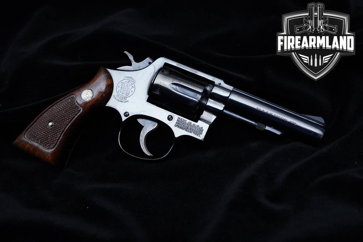 1973 Smith & Wesson (S&W) 10-6 38 Special 4" Blued 10-6 S&W DA/SA