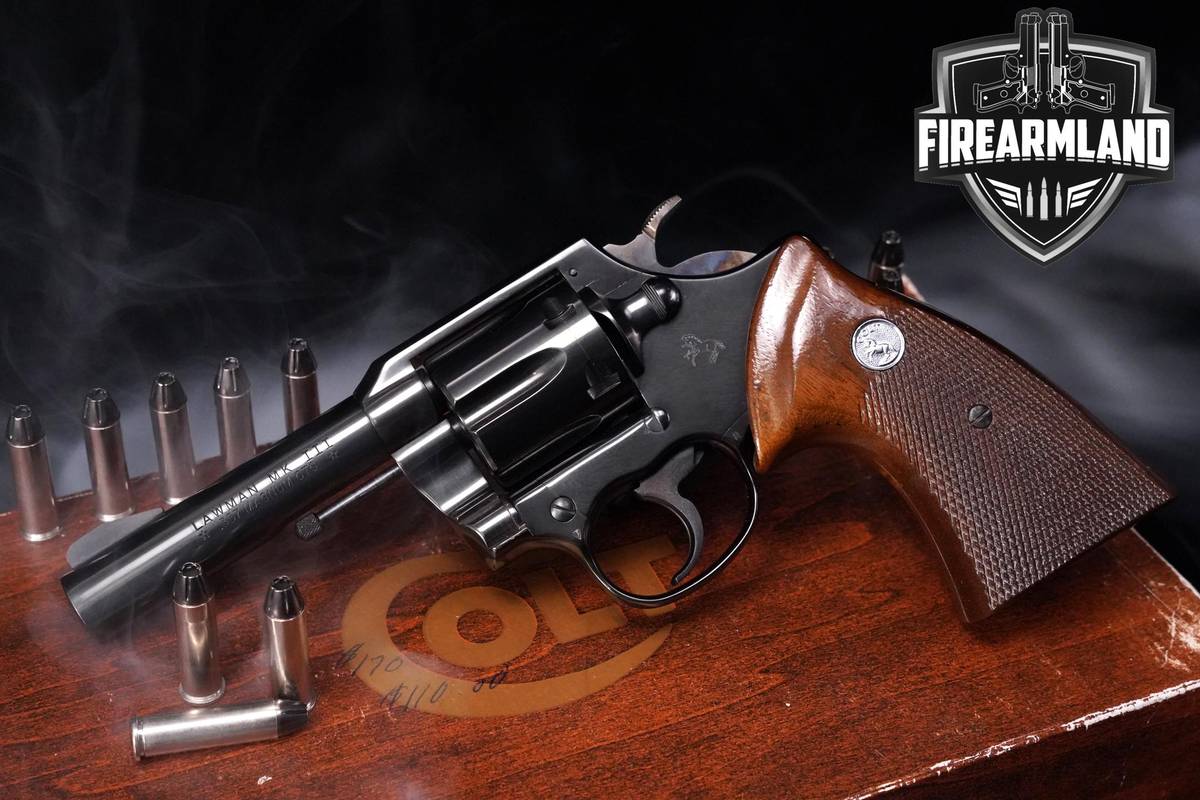 MINTY-GEM 1975 Colt Lawman Mk III 357 Magnum 4" Blued DA/SA Mk3