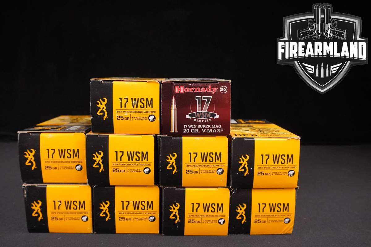 500 RDS! 17 WSM Ammo Ammunition