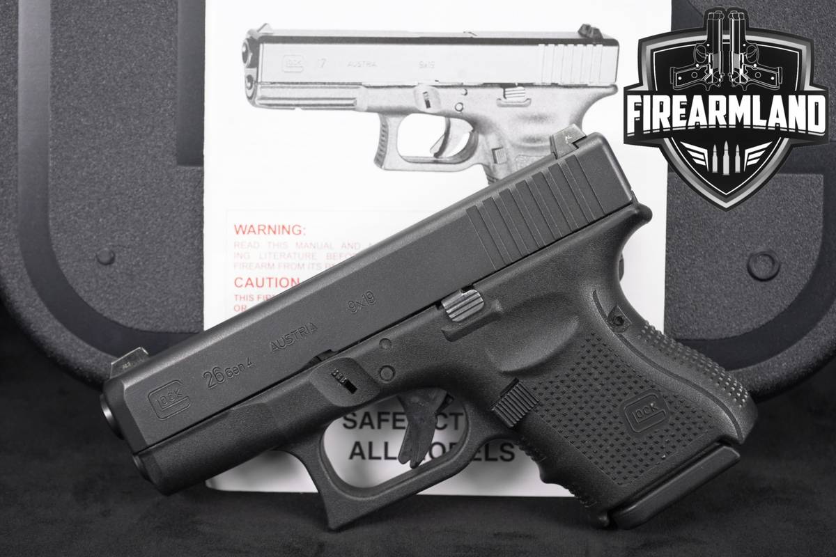Glock 26 Gen4 G26 Gen 4 9mm 3.43" +ORIG CASE