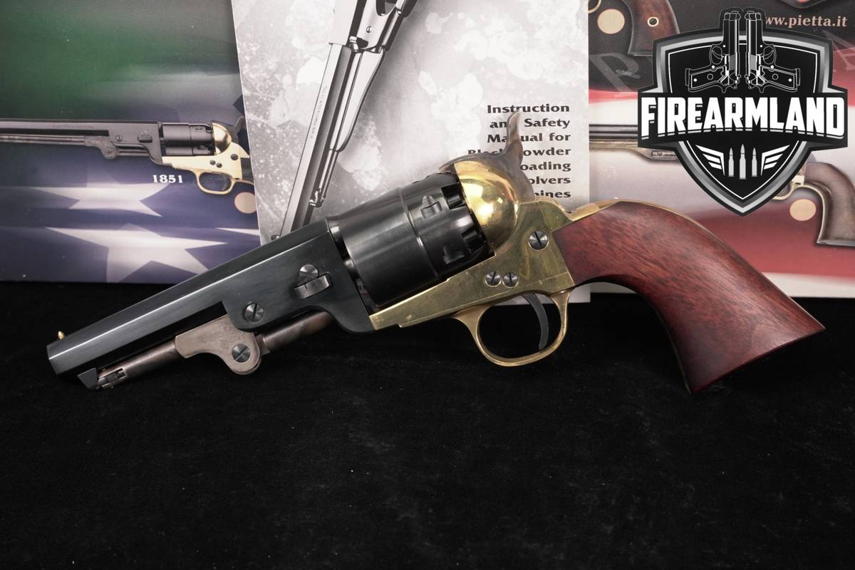 F.lli Pietta 1851 Navy Reb Nord Sheriff 44 BPM Flli 4.75" +ORIG BOX