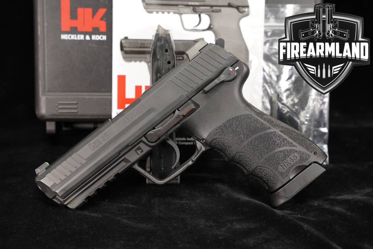 Heckler & Koch HK45 H&K HK-45 ACP 4.49" +2 MAGS & ORIG CASE