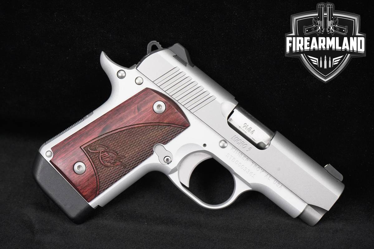 Kimber Micro 9 Stainless 9mm 3.15" Satin Silver Compact Pistol +ORIG CASE