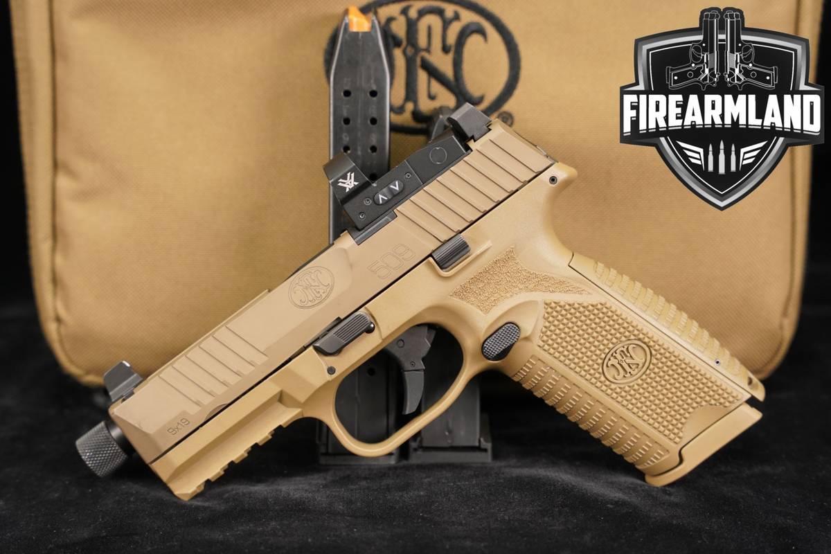 FN 509 Tactical 9mm 4.5 FN509 THREADED +3 MAGS, ORIG CASE, VORTEX OPTICS