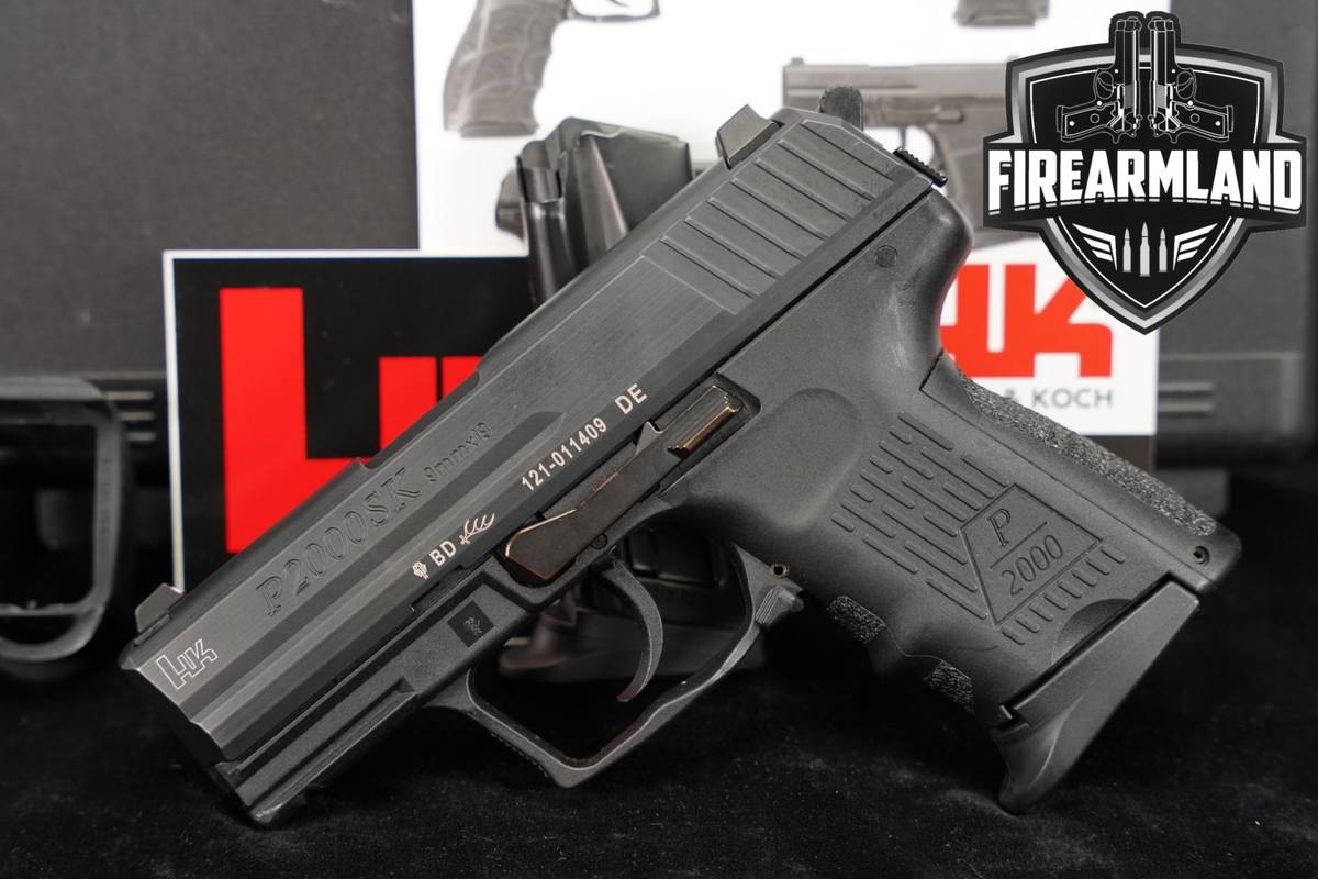 Heckler & Koch P2000SK V3 9mm H&K P 2000 P2000 SK +2 MAGS, ORIG CASE