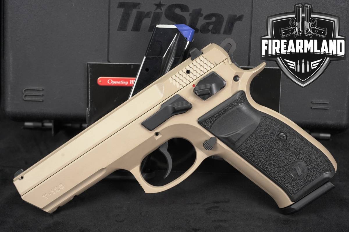 Canik 55 T-120 9mm Tristar T120 Desert Sand Cerakote DA/SA +2 MAGS, OG CASE