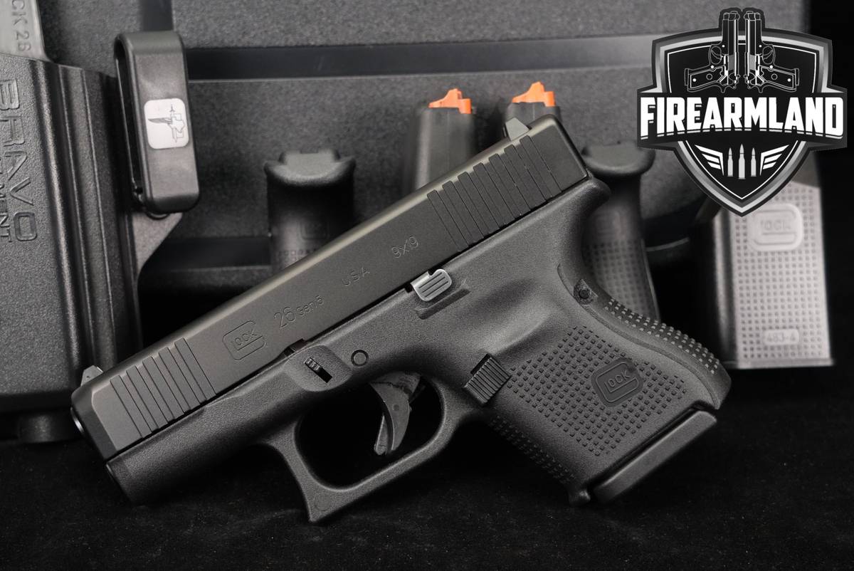 Glock 26 Gen5 G26 Gen 5 9mm 3.43" +3 MAGS, ORIG CASE & HOLSTER
