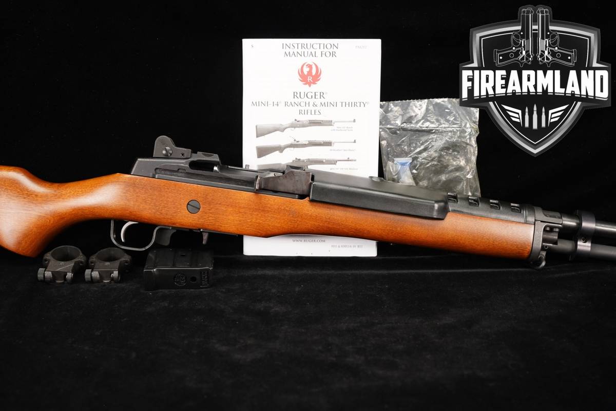 Ruger Mini-14 Ranch Rifle, 582-Series 5.56 NATO 18.5 Mini14 +2 MAGS