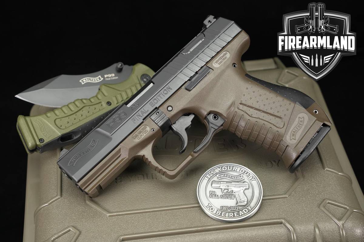 COLLECTOR SET Walther P99 AS Final Edition 9mm 4" +2 MAGS, OG BOX & HOLSTER