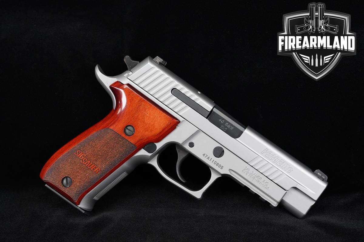 Sig Sauer P226 Stainless Elite 40 S&W 4.4" Rosewood Grip +3 MAGS & OG CASE