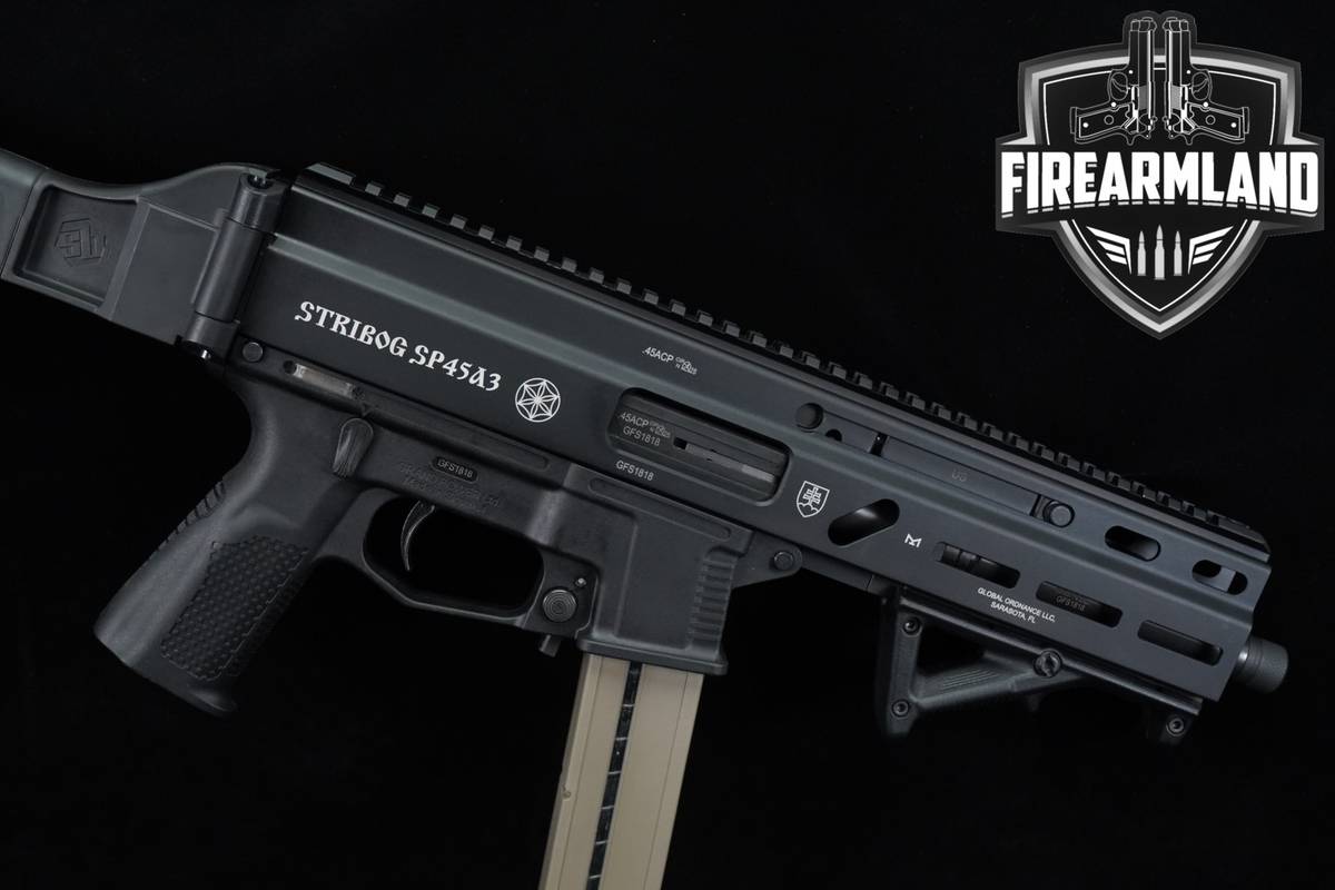 Grand Power Stribog SP45A3 45 ACP 8" PDW Folding Brace +3 MAGS