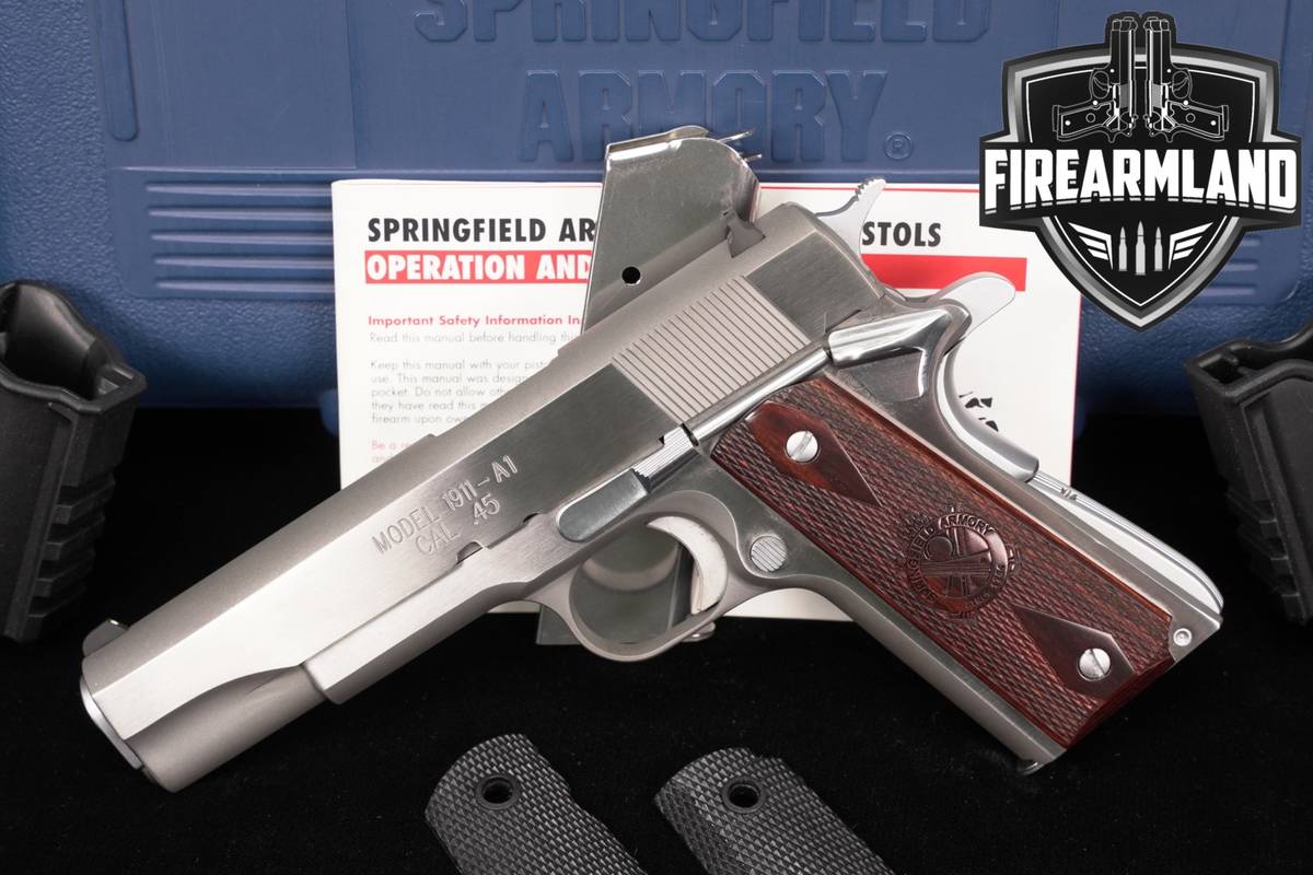 Springfield Armory Model 1911-A1 Mil-Spec 45ACP 1911A1 +2 MAGS, ORIG CASE