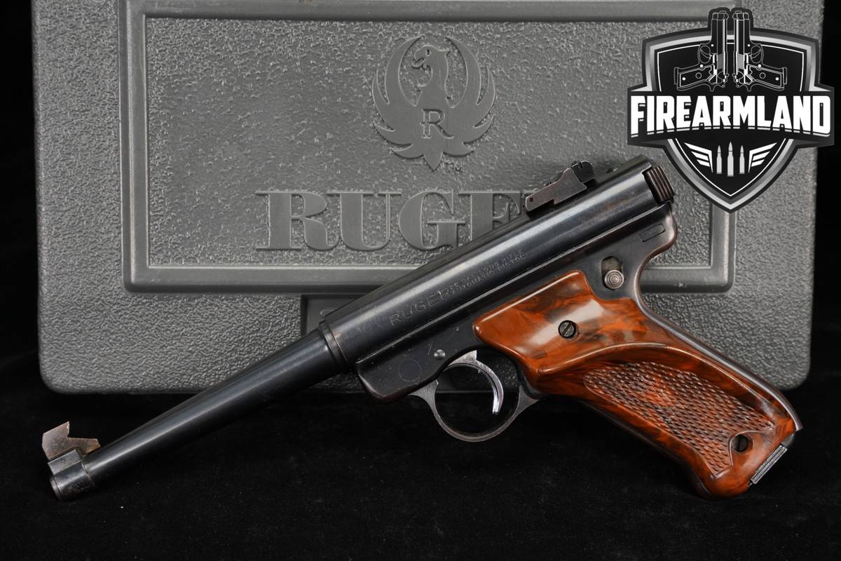 1971 Ruger Mark I Target First Gen 22LR 6" Blued MK 1 +ORIG CASE