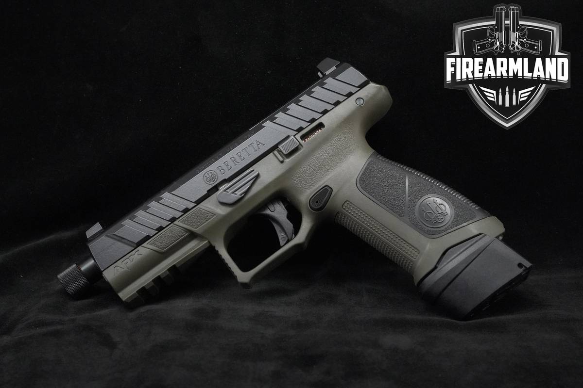 Beretta APX Full Size Tactical 9mm 4.8" THREADED Two-Tone Beretta-APX APXA1