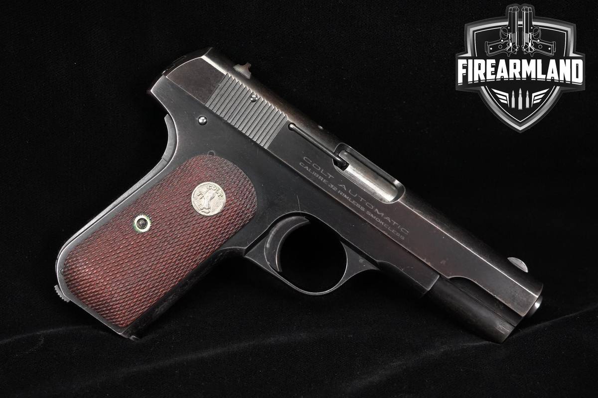 1938 Colt Model 1903 Pocket Hammerless Type IV 32 ACP 3.75" Blued M1903