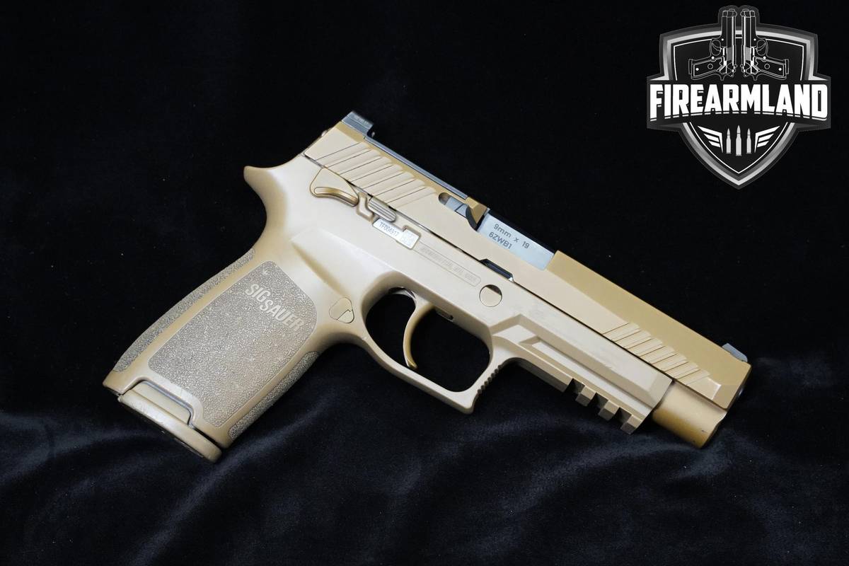 Sig Sauer ARMY SURPLUS M17 9mm Coyote nPVD Sig P320 +2 MAGS & ORIG BOX