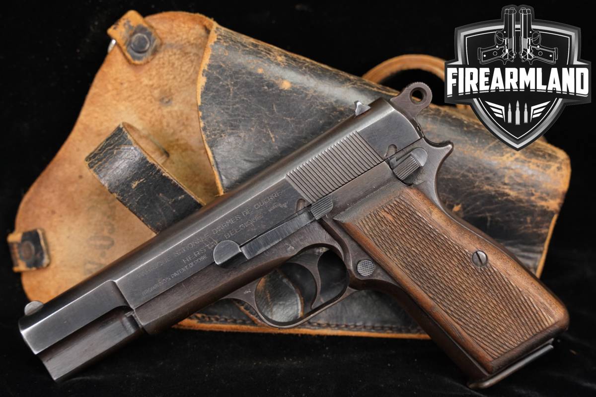 HISTORICAL 1943 FN Browning Hi Power WaA140 WAFFENAMT EAGLE 9mm +HOLSTER