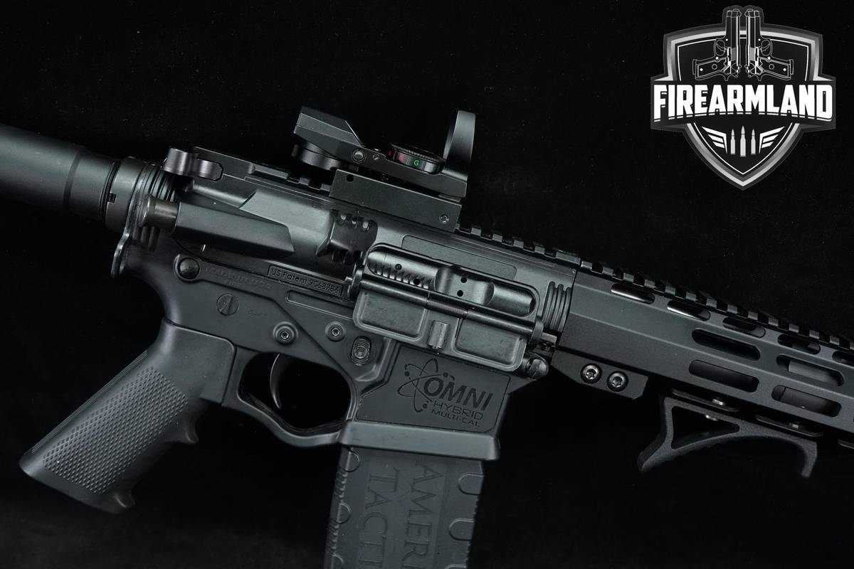 American Tactical Omni Hybrid 5.56 NATO AR-15 AR15 8 Pistol +3 MAGS & OPTIC