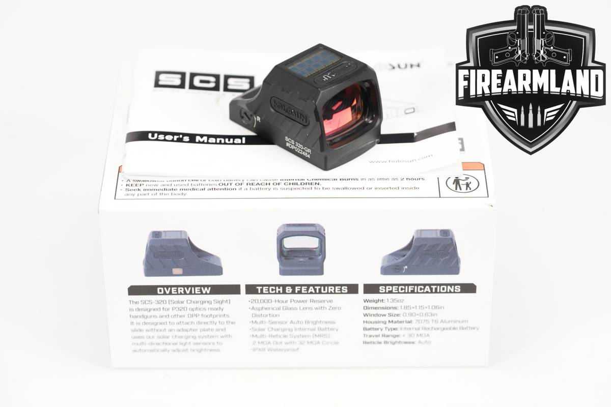 Holosun SCS-320-Gr 2 MOA Dot & 32 Circle Red Sight SCS320 +ORIG CASE