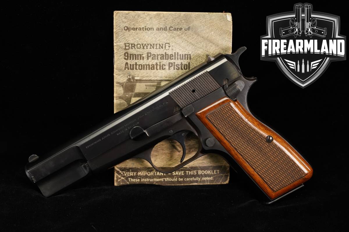 1976 FN Browning Hi-Power C-Series 9mm 4.65" Blued