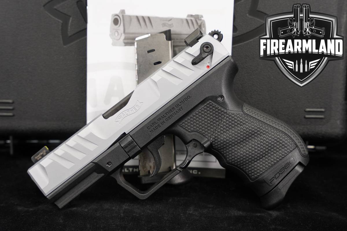 Walther PD380 380 ACP Two-Tone Silver & Black PD +2 MAGS, ORIG CASE