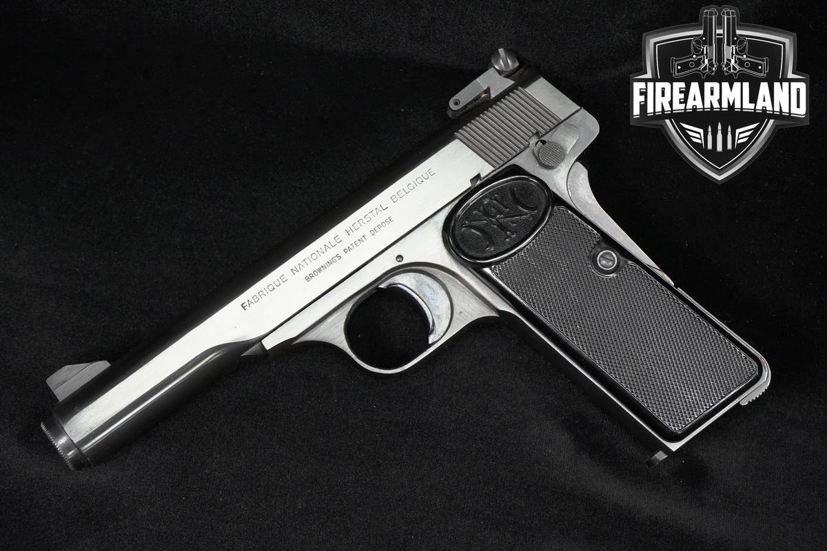 VINTAGE 1979 FN Model 1910/22 32 ACP 4.5" Blued Target Pistol +2 MAGS