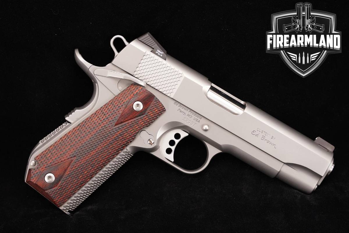 Ed Brown Kobra Carry 45 ACP 1911 4.25" Stainless Bobtail +CASE
