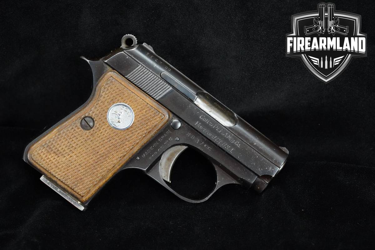 1960 Colt Junior .25 ACP (6.35mm Browning) 2.25" Blued Colt +ORIG BOX
