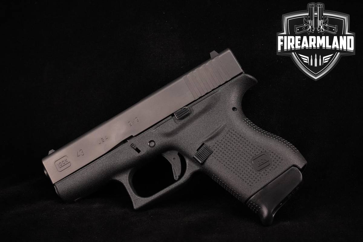 Glock G43 Slimline 9mm 3.4" Glock 43 G-43 Slimline +2 MAGS & ORIG BOX