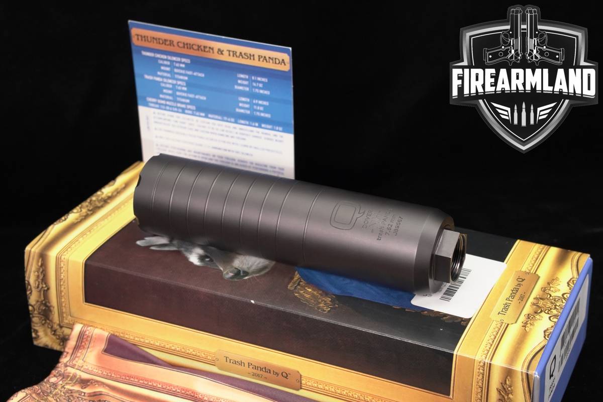 Q Trash Panda Suppressor Titanium Quickie Fast Release 7.62