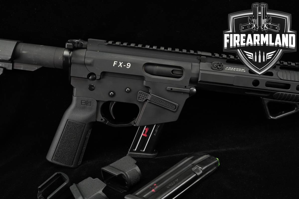 Freedom Ordnance FX-9 Elite AR9 FX9 SB TAC M-LOK BILLET +2 MAGS, OG BOX