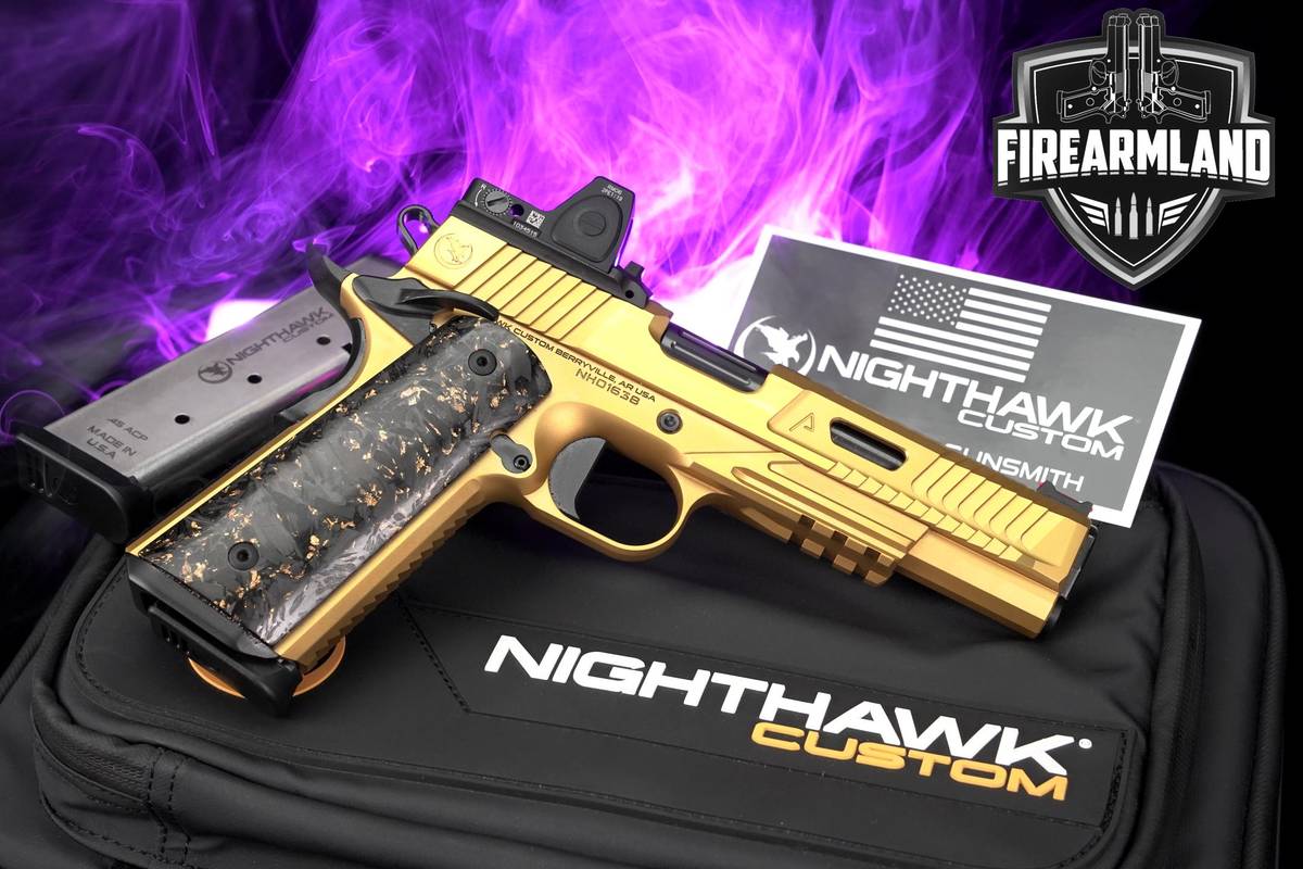 Nighthawk Custom Agent 2 45 ACP 1911 5" +2 Mags, OEM Case & Trijicon RMR