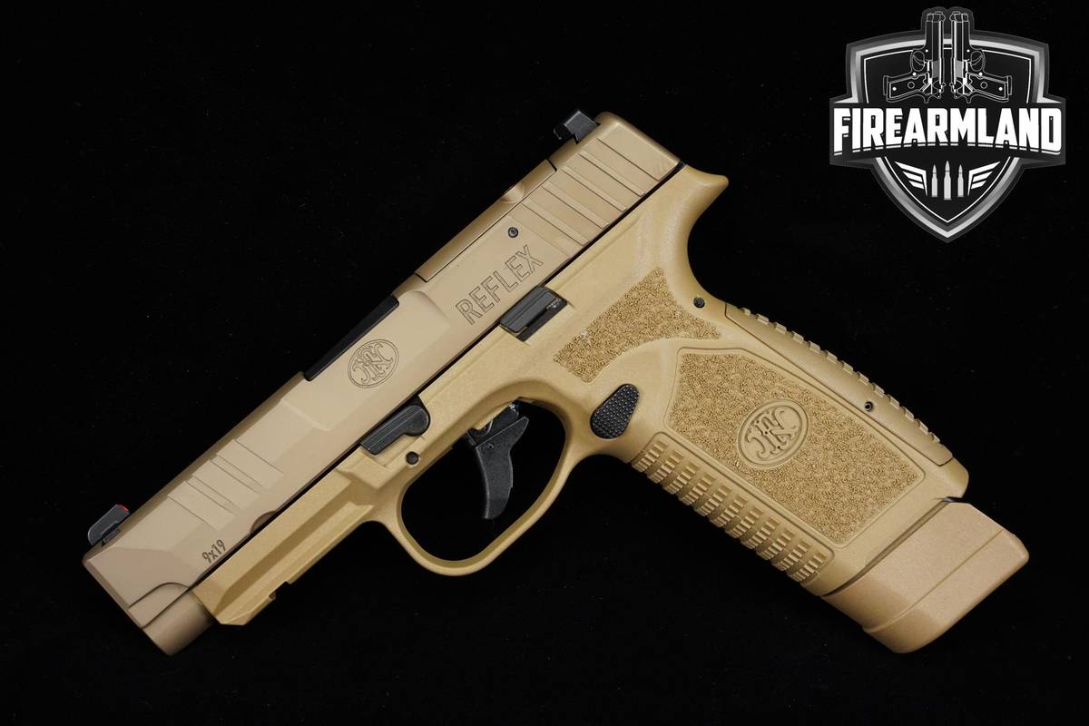 FN America Reflex XL MRD Optic Ready 9mm 3.8" FDE CCW +4 MAGS & ORIG BOX