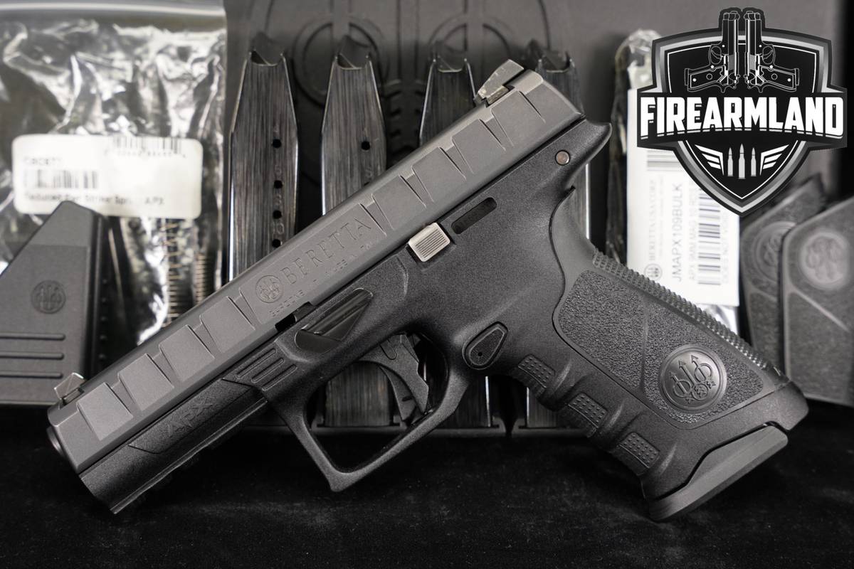 Beretta APX Gen 1 Full Size 9mm 4.25 Stainless +6 MAGS & ORIG CASE